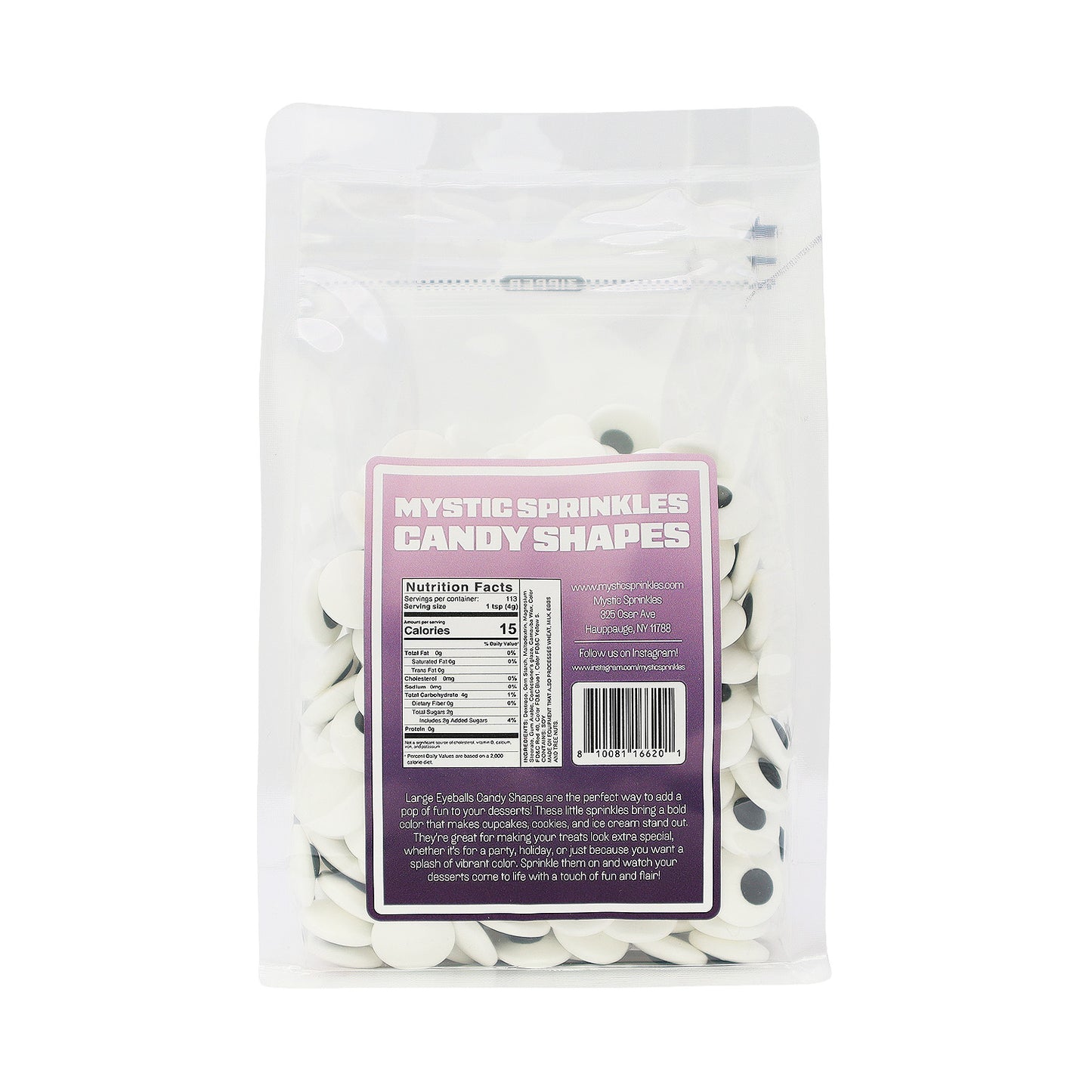 Candy Shapes Large Eyeballs 1.7oz