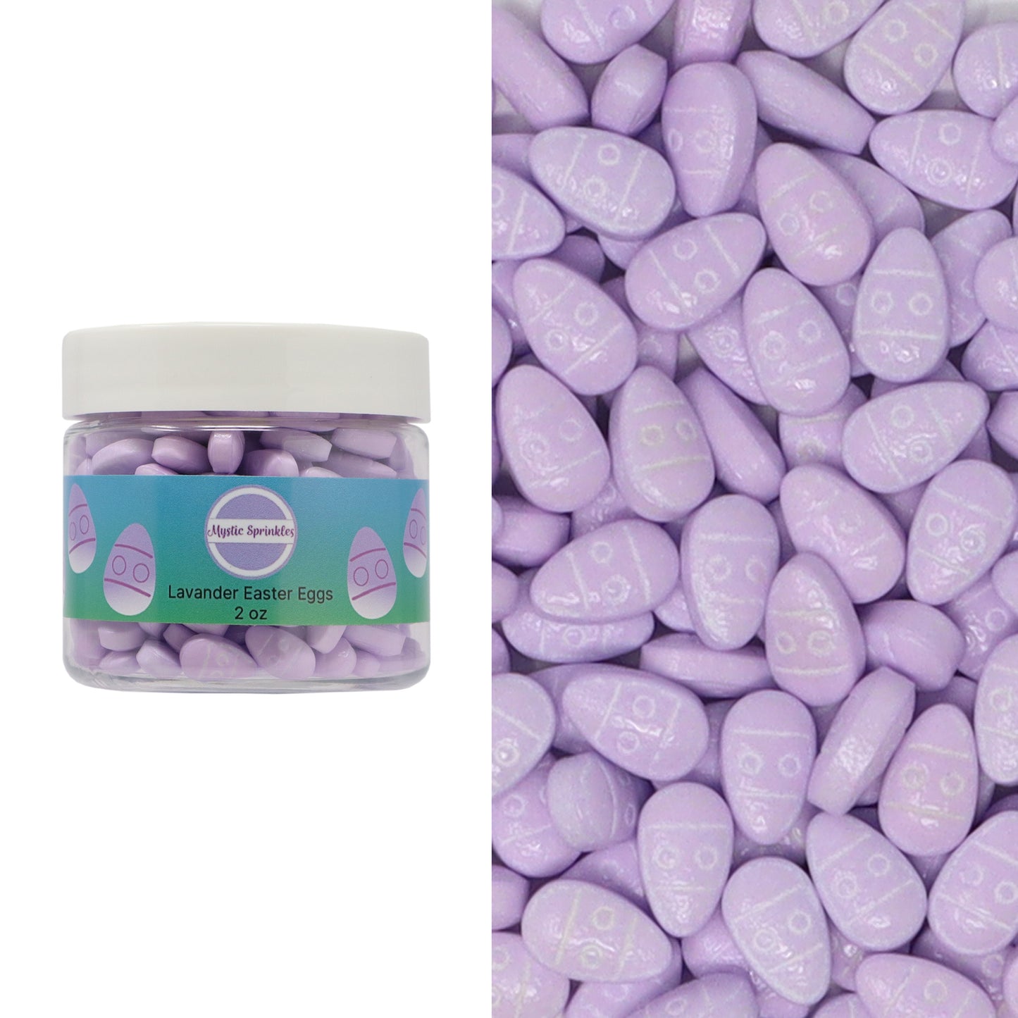 Candy Shapes Lavender Easter Eggs 2oz