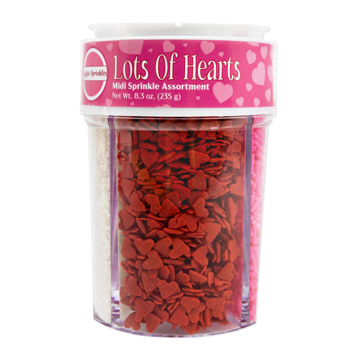 Lot's of Hearts Midi Sprinkle Assortment 5.6oz