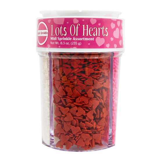 Load image into Gallery viewer, Lot&amp;#39;s of Hearts Midi Sprinkle Assortment 5.6oz
