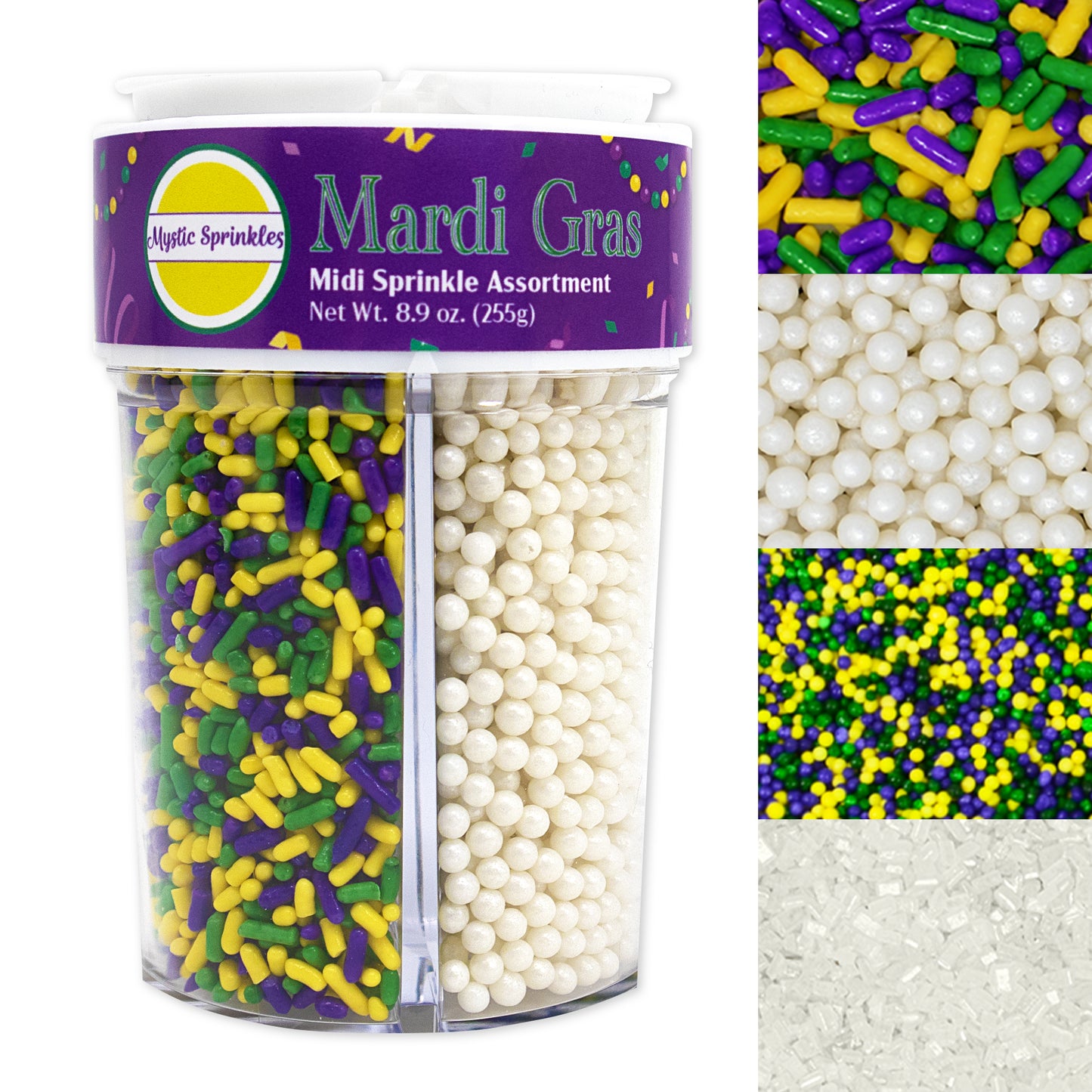 Mardi Gras Midi Sprinkle Assortment 6.17oz