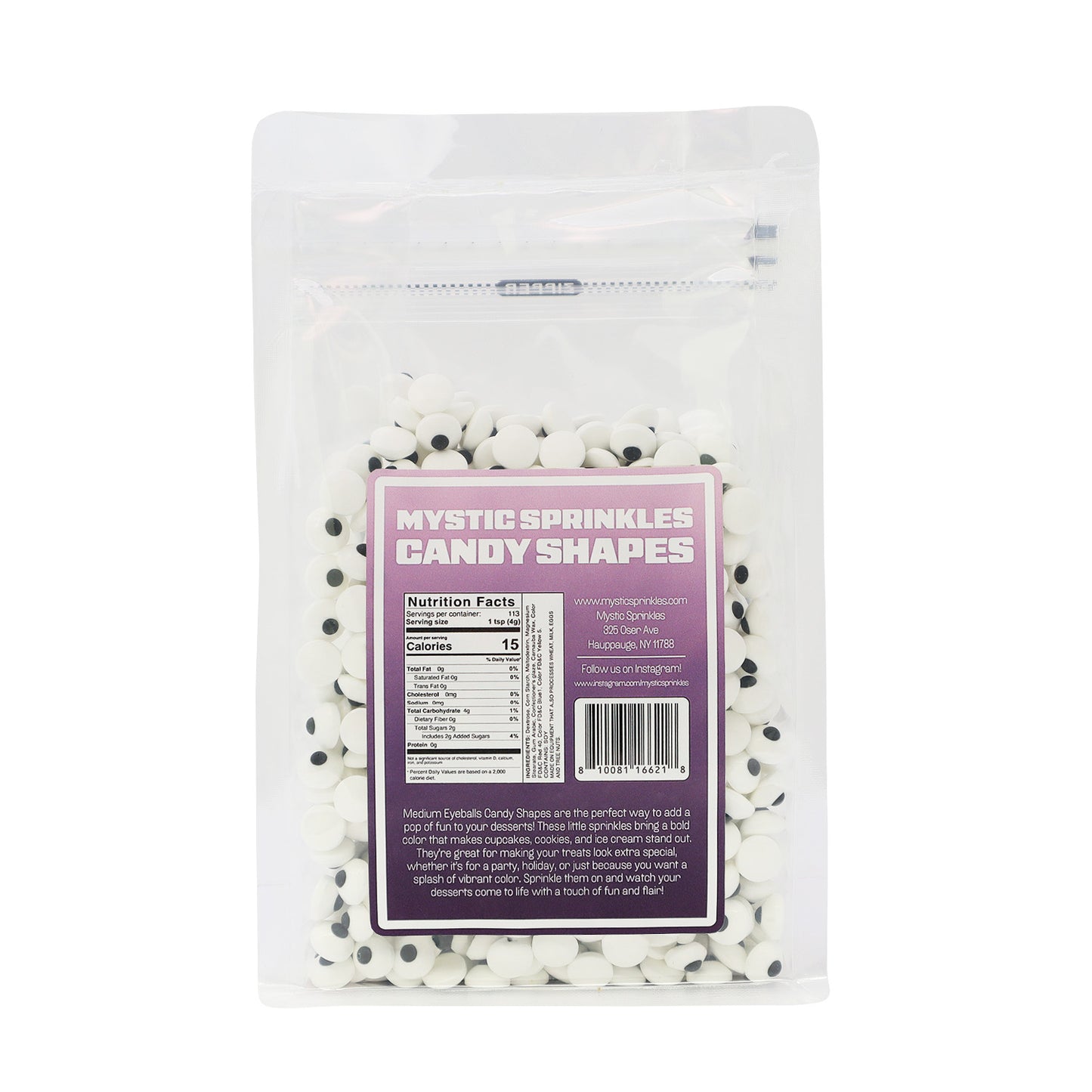Candy Shapes Medium Eyeballs 1.8oz