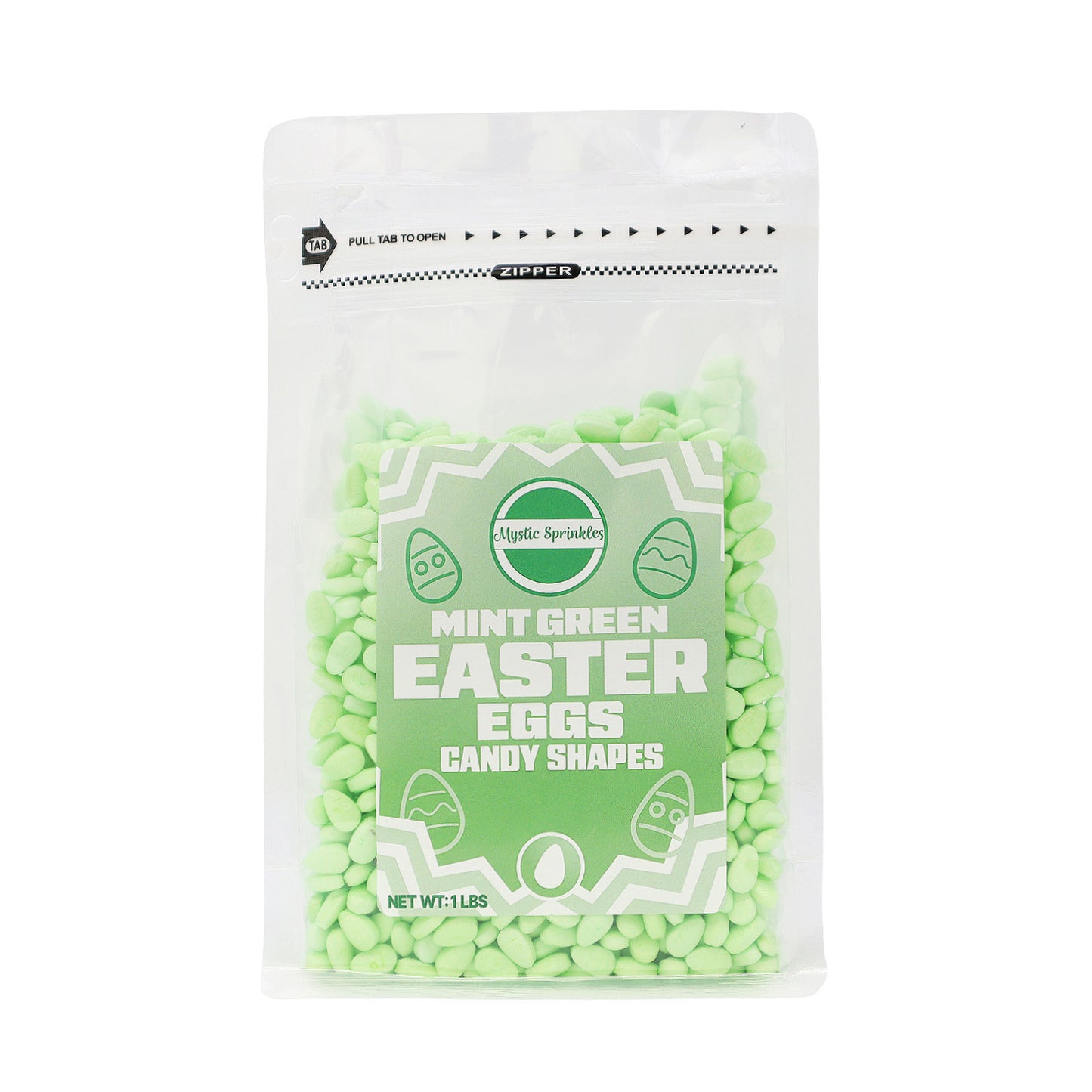 Candy Shapes Mint Green Easter Eggs 2oz