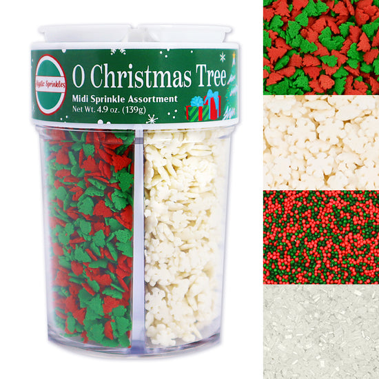O Christmas Tree Midi Sprinkle Assortment 4.9oz