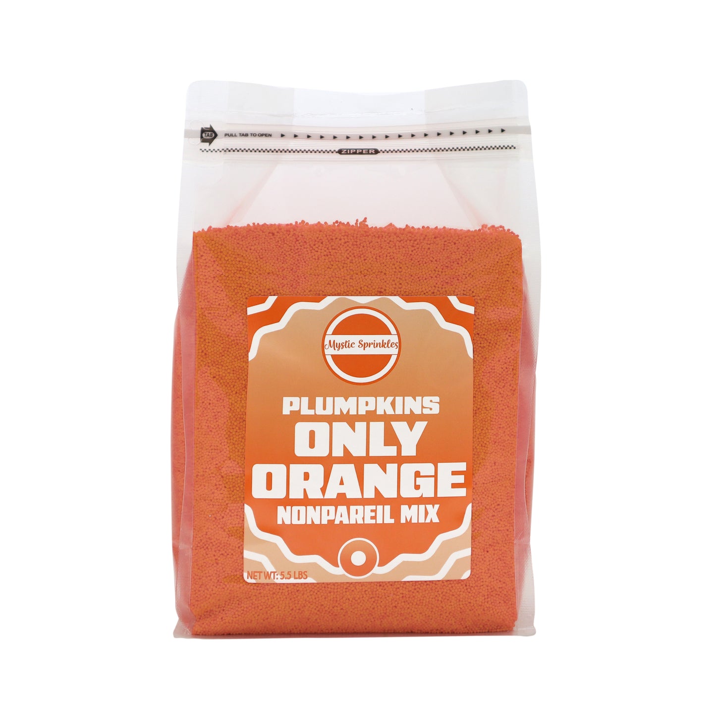 Plumpkins - Only Orange Nonpareils 5.5lbs Bulk Bag