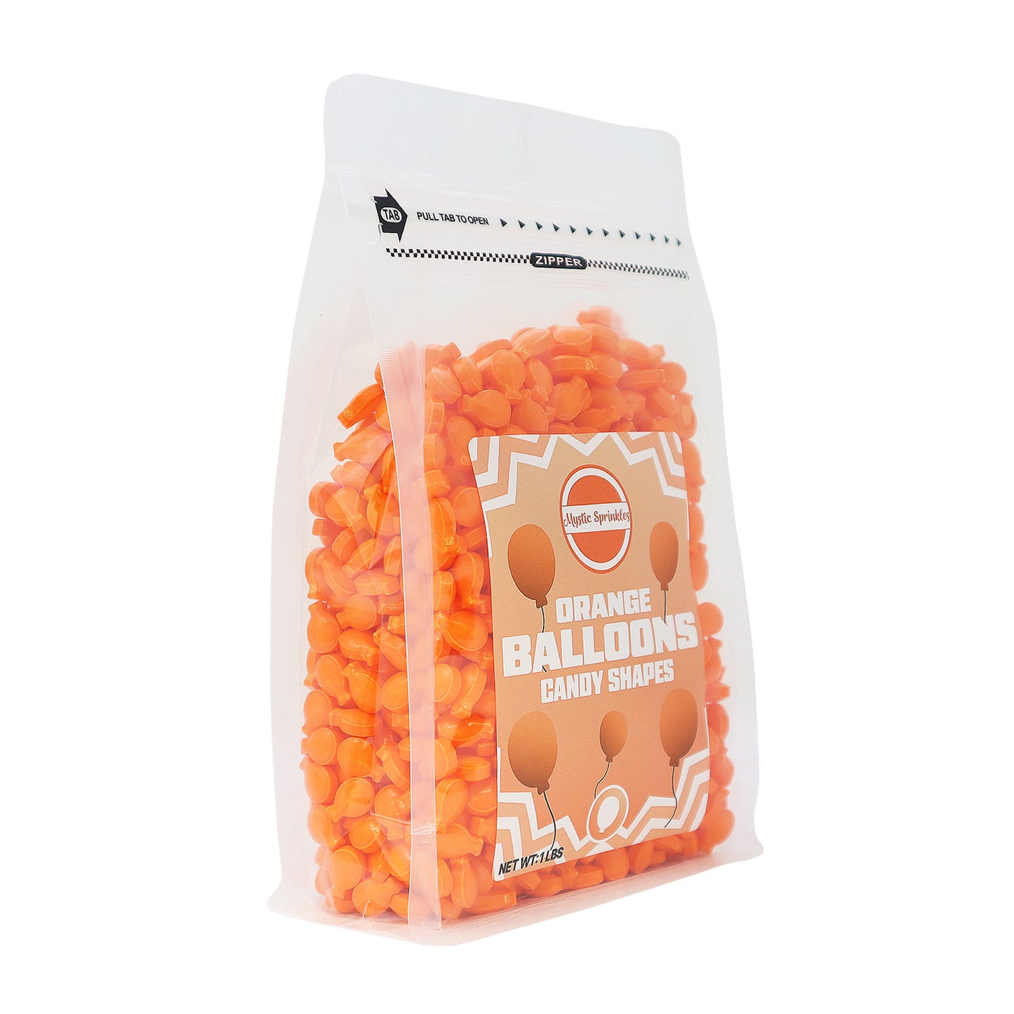 Candy Shapes Orange Balloons 2oz