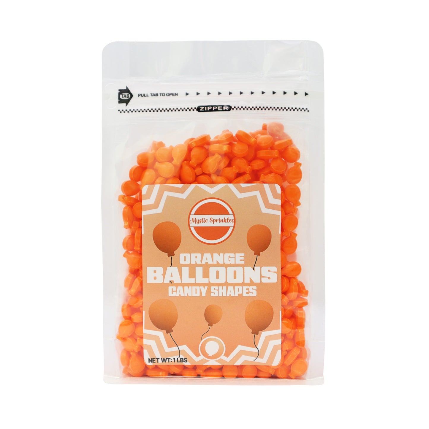 Candy Shapes Orange Balloons 2oz