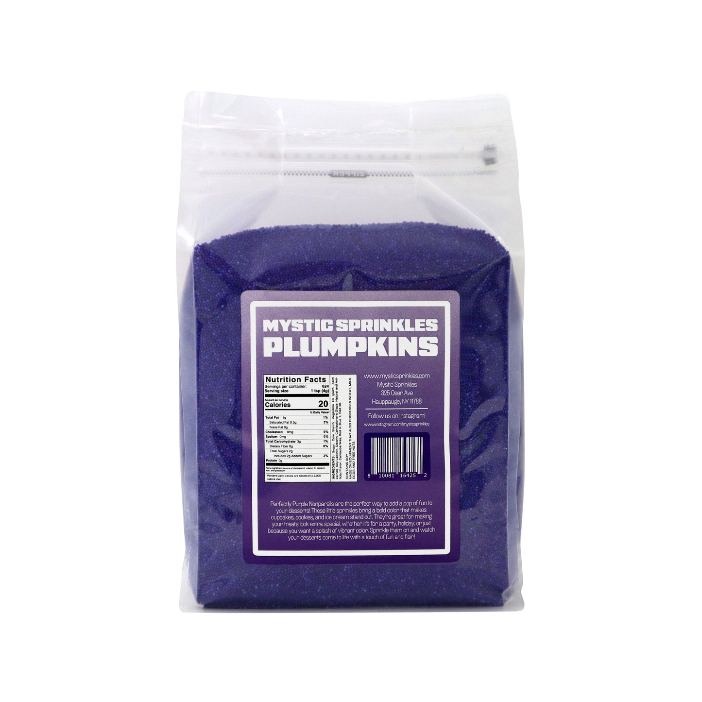 Plumpkins - Perfectly Purple Nonpareils 5.5lbs Bulk Bag