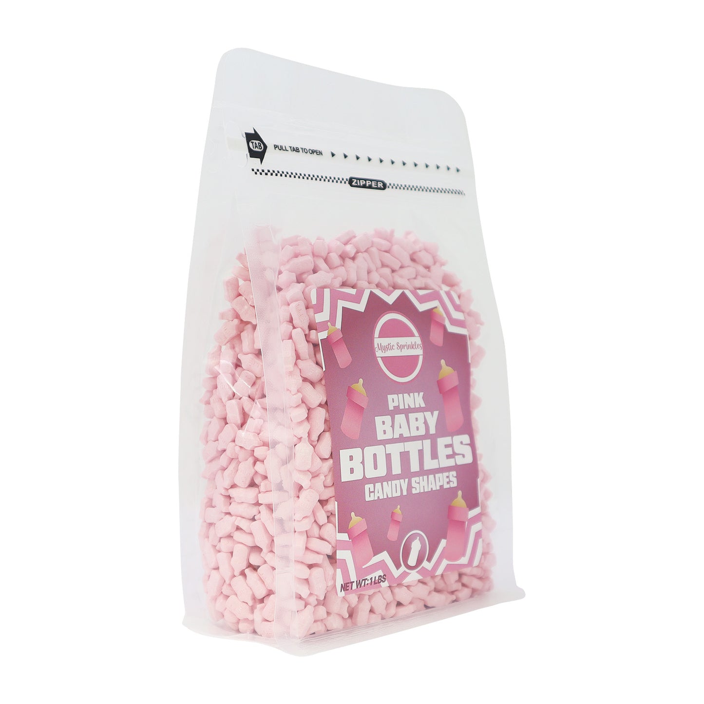Candy Shapes Pink Baby Bottles 2oz