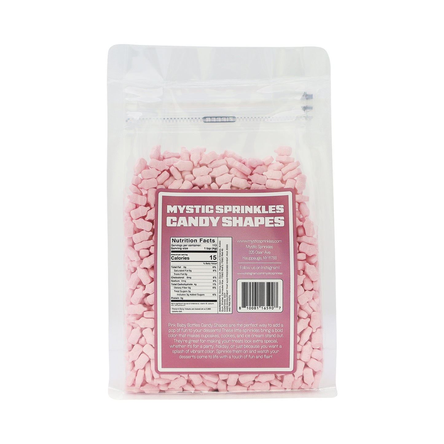 Candy Shapes Pink Baby Bottles 2oz