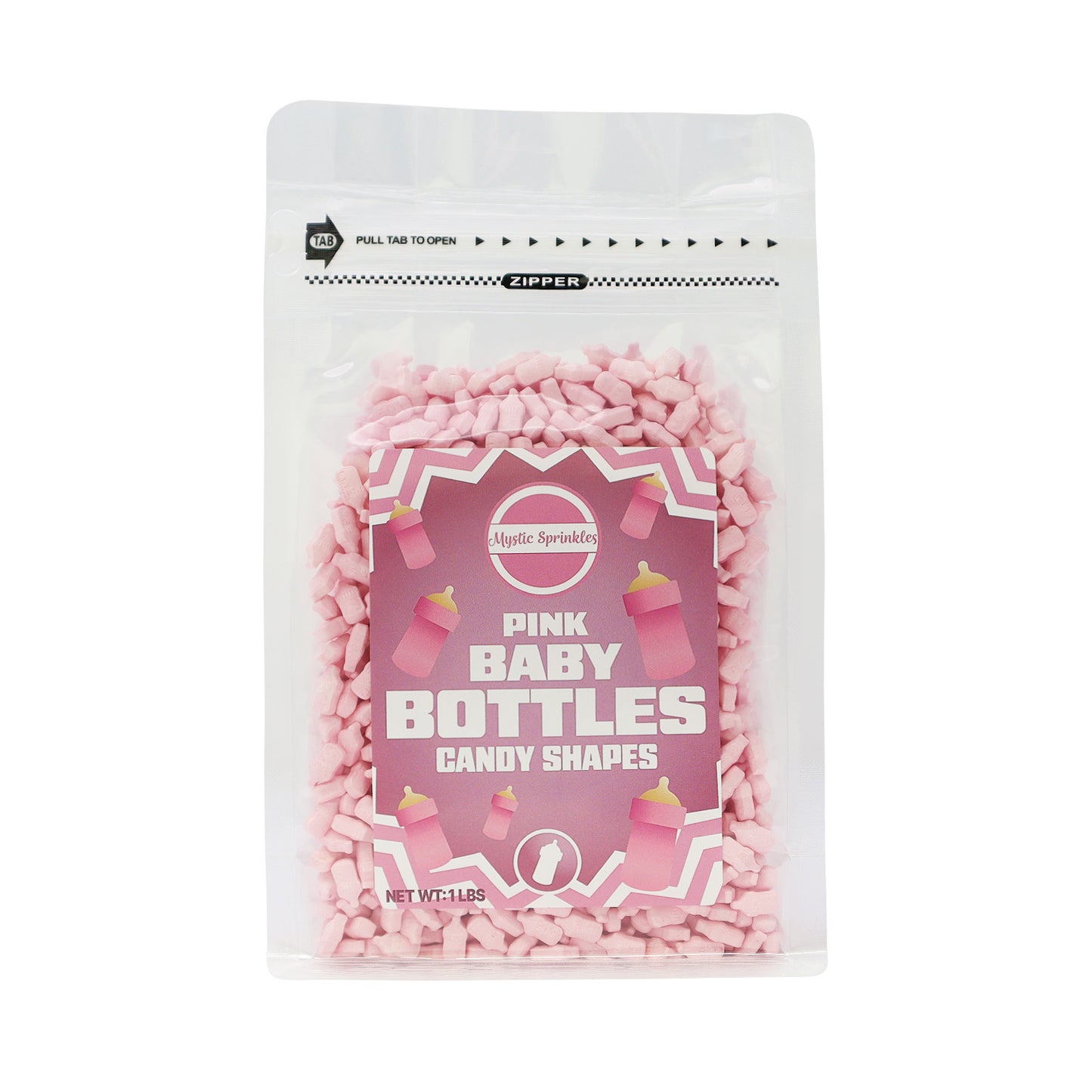 Candy Shapes Pink Baby Bottles 2oz