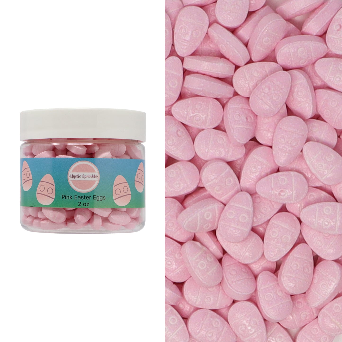 Candy Shapes Pink Easter Eggs 2oz