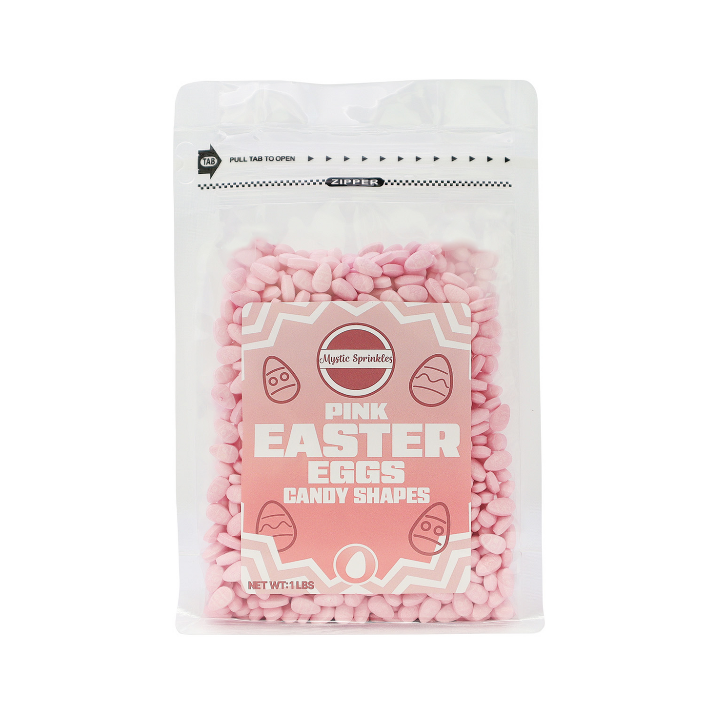 Candy Shapes Pink Easter Eggs 2oz