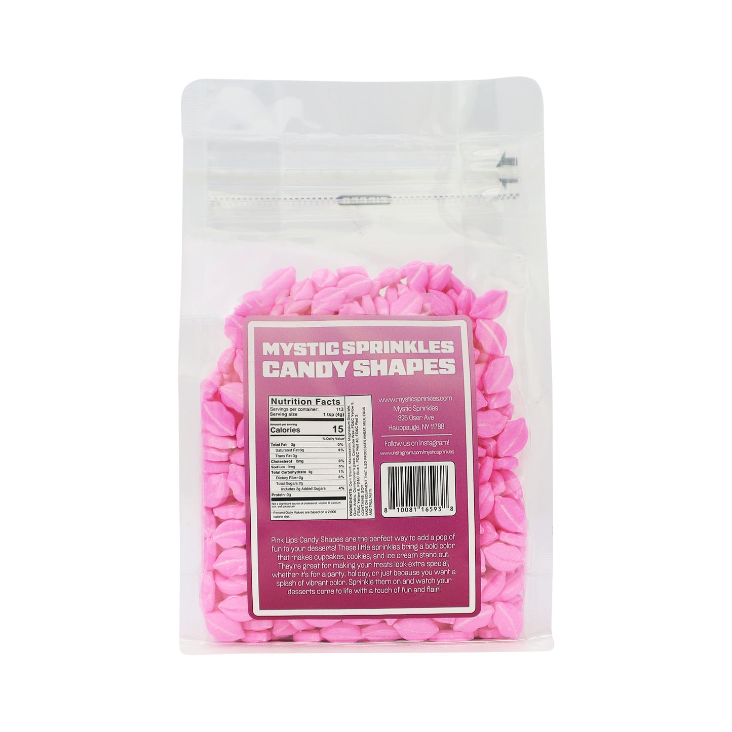 Candy Shapes Pink Lips 2oz