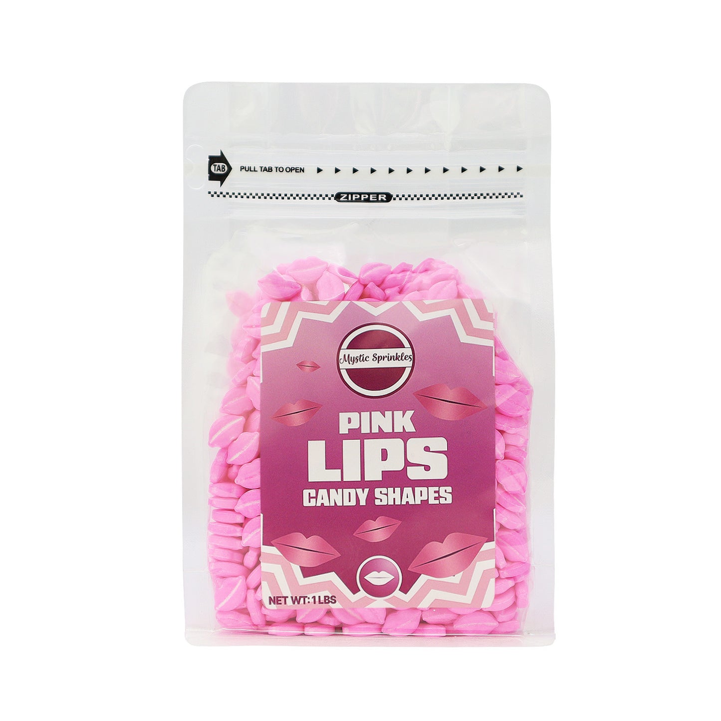 Candy Shapes Pink Lips 2oz