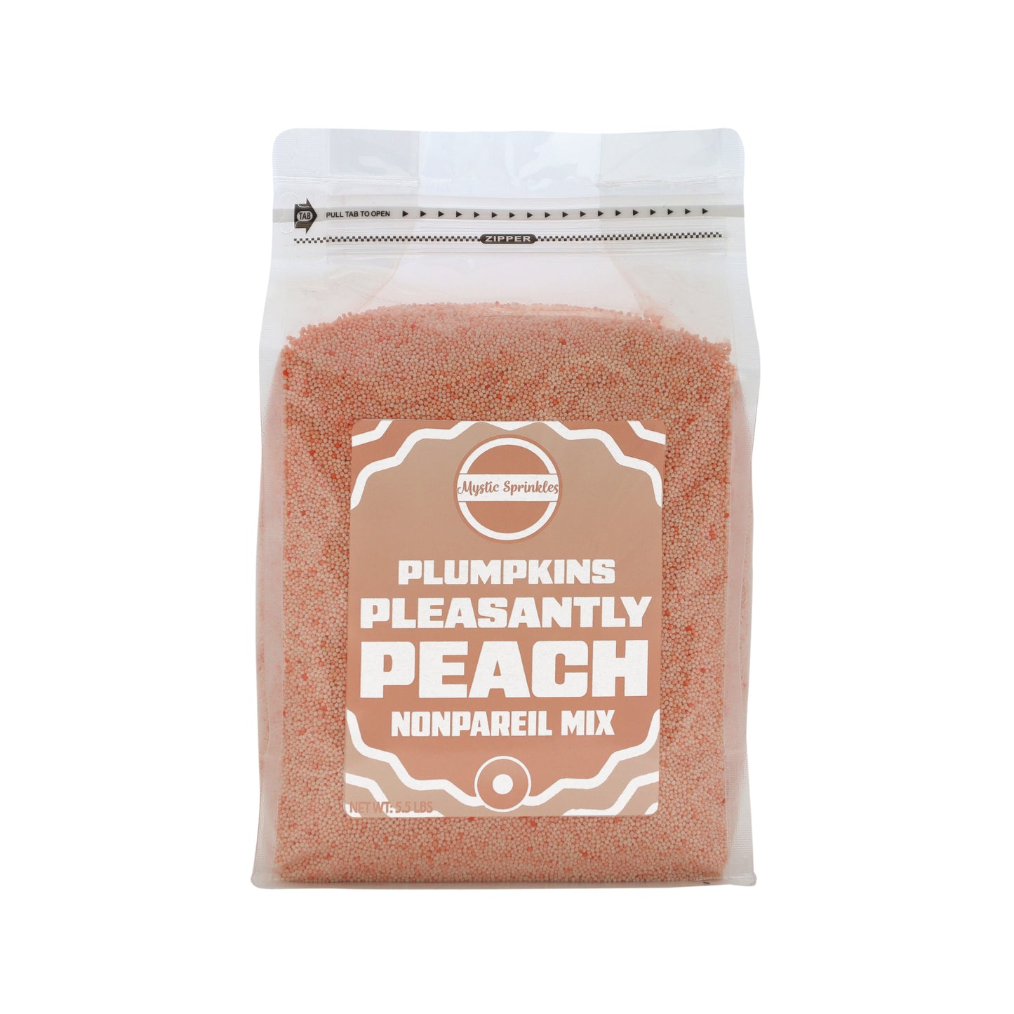 Plumpkins - Pleasantly Peach Nonpareils 5.5lbs Bulk Bag
