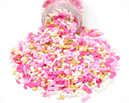 Ribbons of Strength In Gold Sprinkle Mix 3.3oz