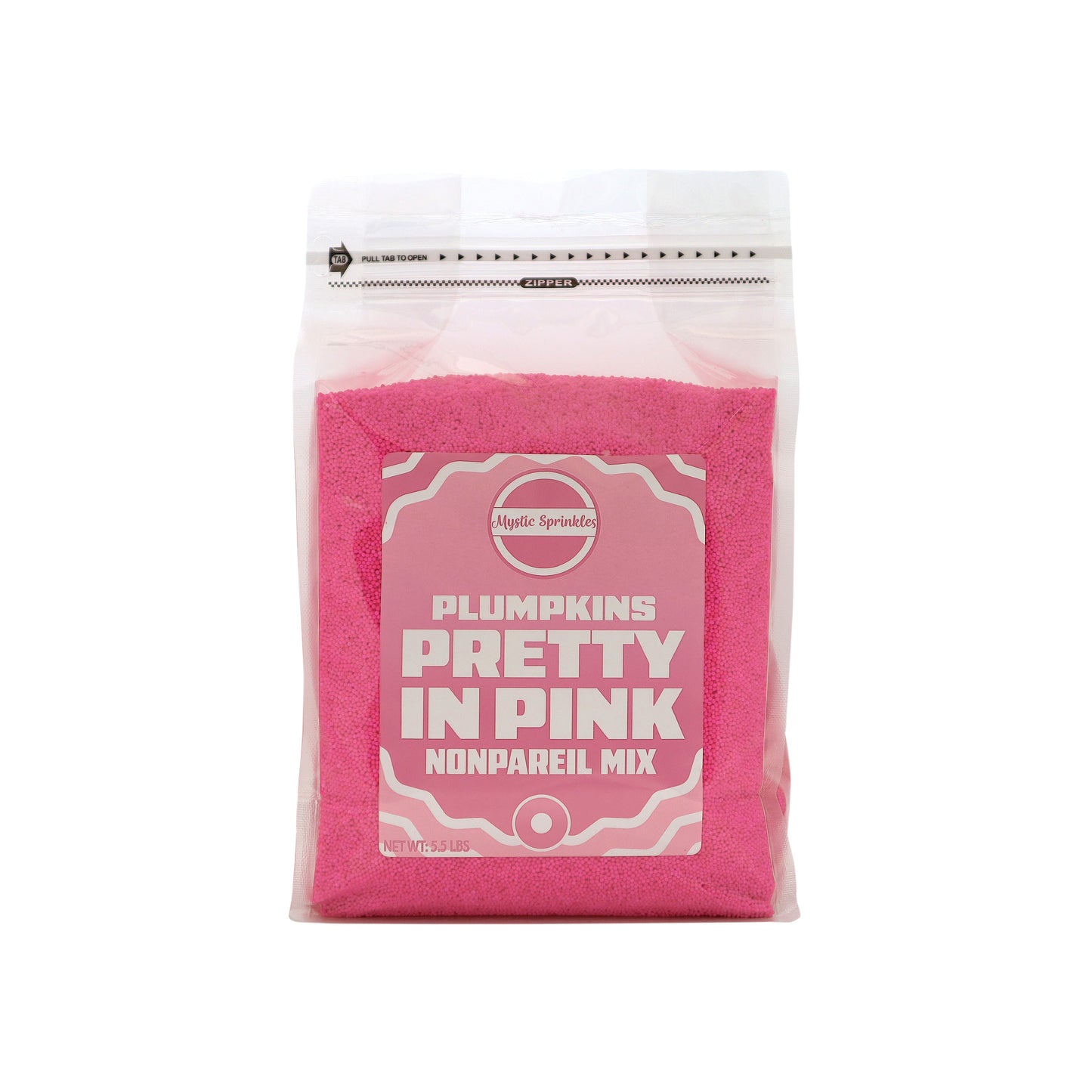 Plumpkins - Pretty In Pink Nonpareils 5.5lbs Bulk Bag