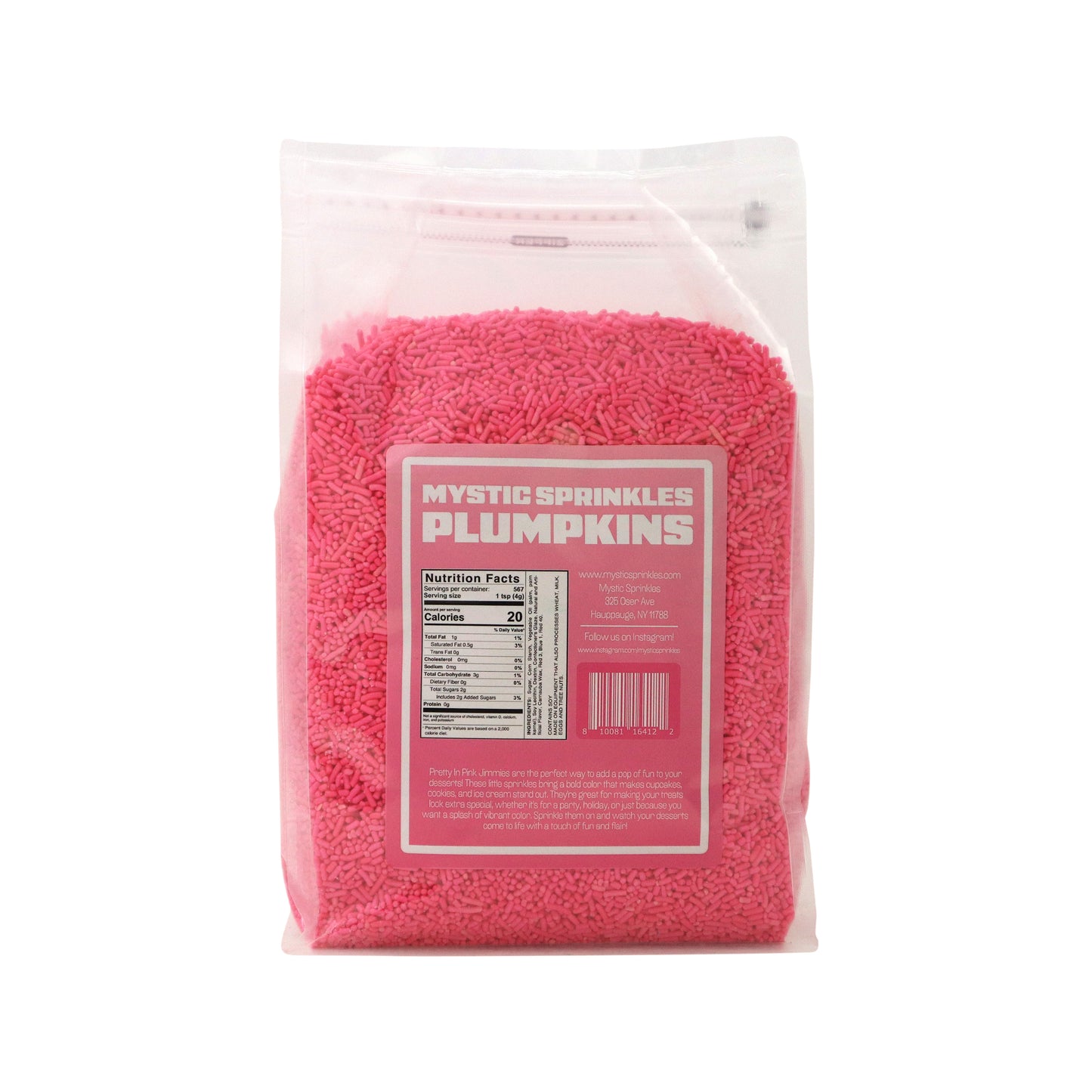 Plumpkins - Pretty In Pink Jimmies 5lbs Bulk Bag