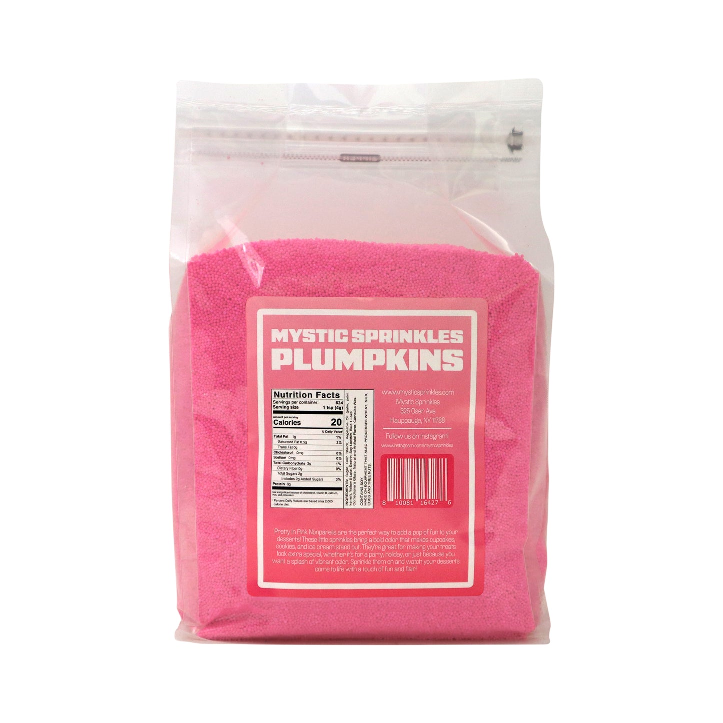 Plumpkins - Pretty In Pink Nonpareils 5.5lbs Bulk Bag