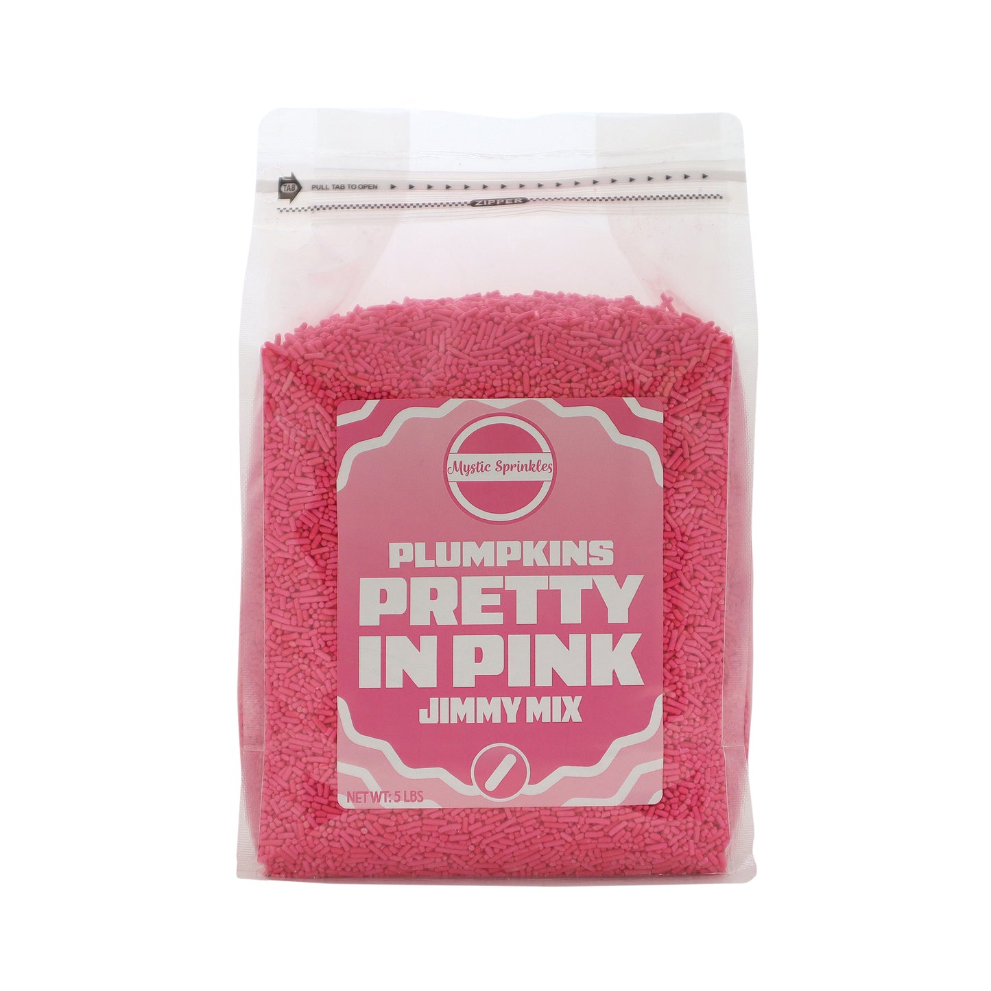 Plumpkins - Pretty In Pink Jimmies 5lbs Bulk Bag