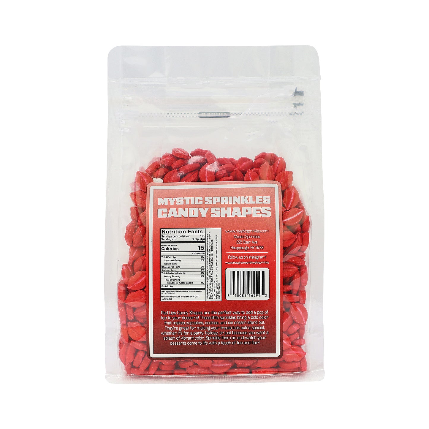 Candy Shapes Red Lips 2oz