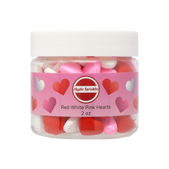 Candy Shapes Red/White/Pink Hearts 2oz