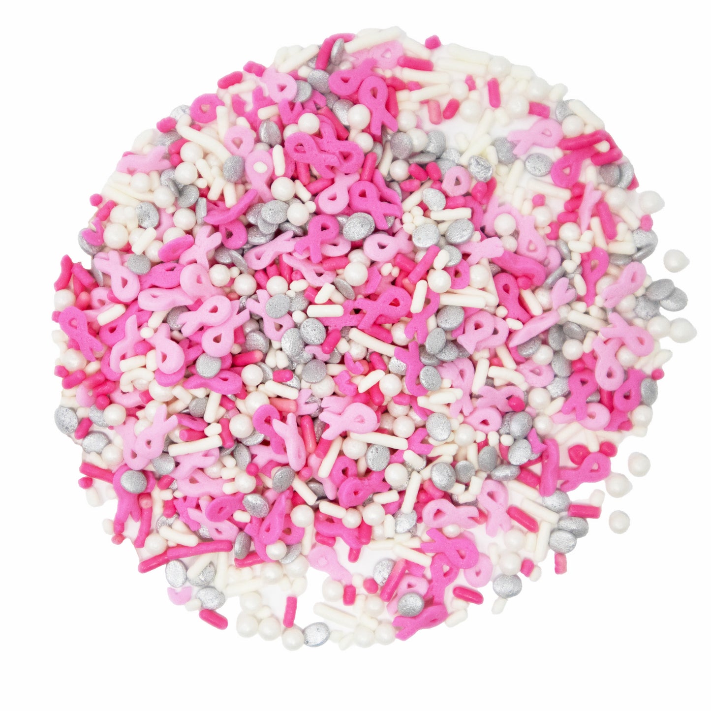 Ribbons of Strength In Silver Sprinkle Mix 3.3oz