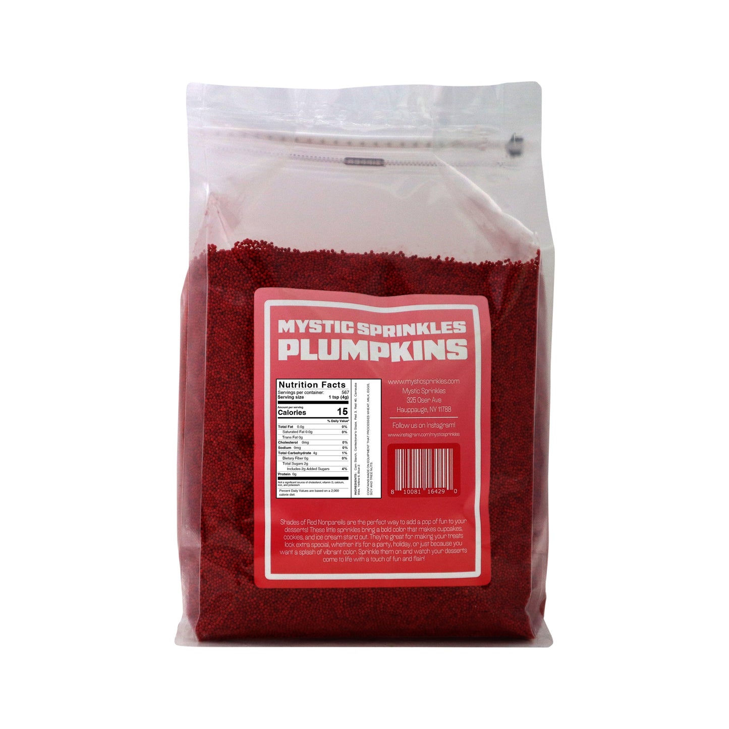 Plumpkins - Shades of Red Nonpareils 5.5lbs Bulk Bag