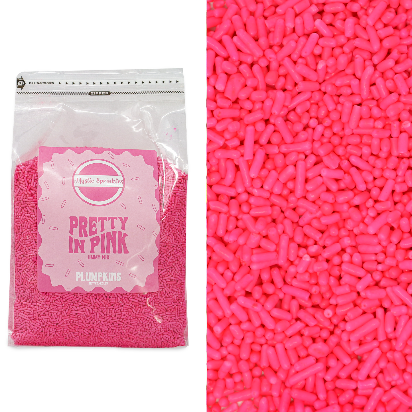 Plumpkins - Pretty In Pink Jimmies 4.2lbs Bulk Bag