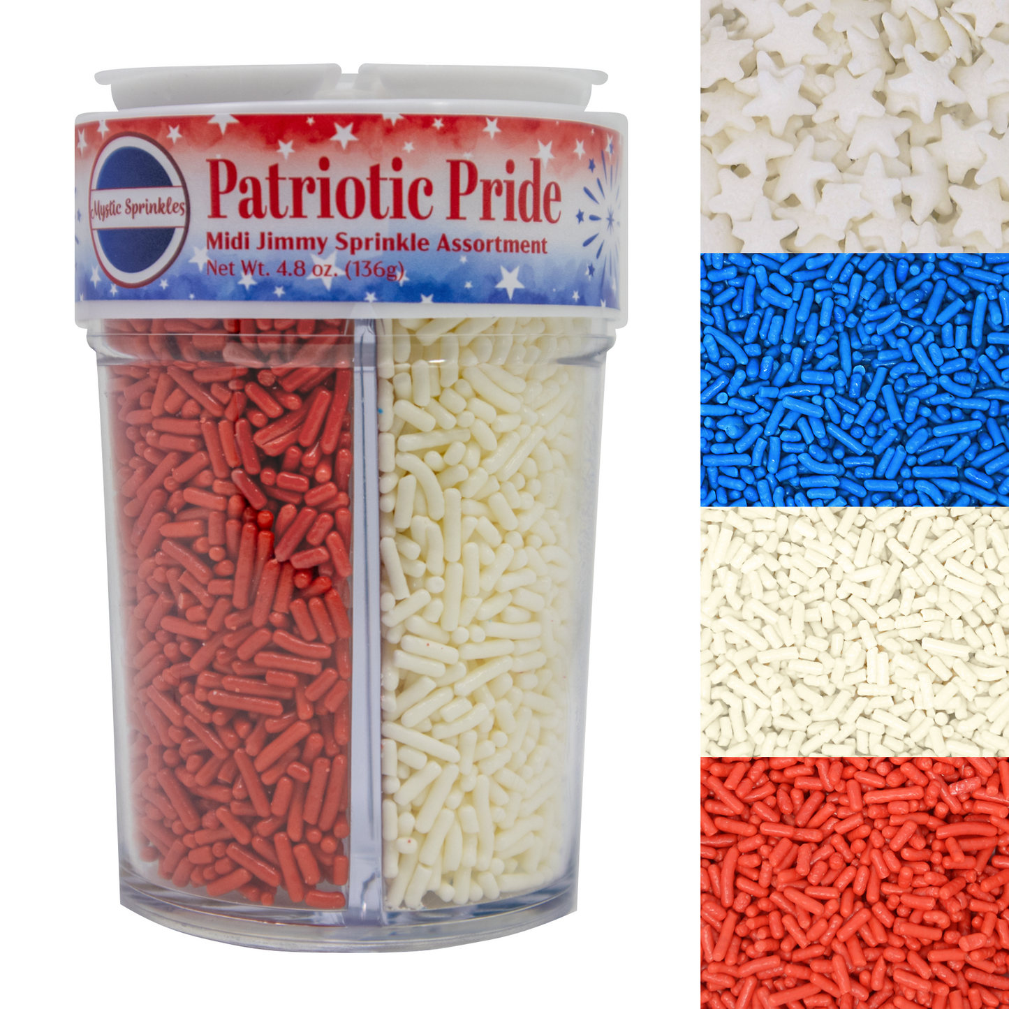 Patriotic Pride Jimmy Midi Sprinkle Assortment 4.8oz