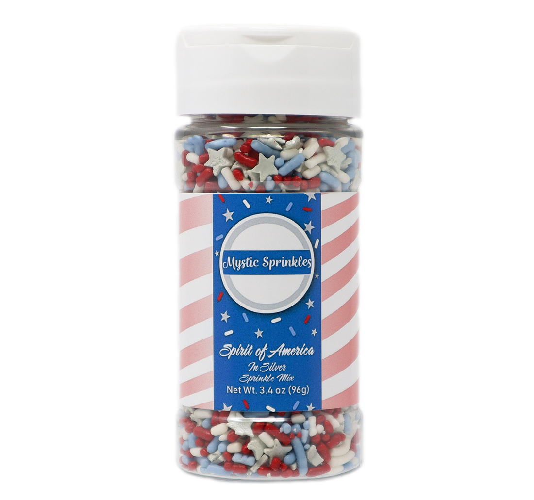 Spirit of America In Silver Sprinkle Mix 3.4oz