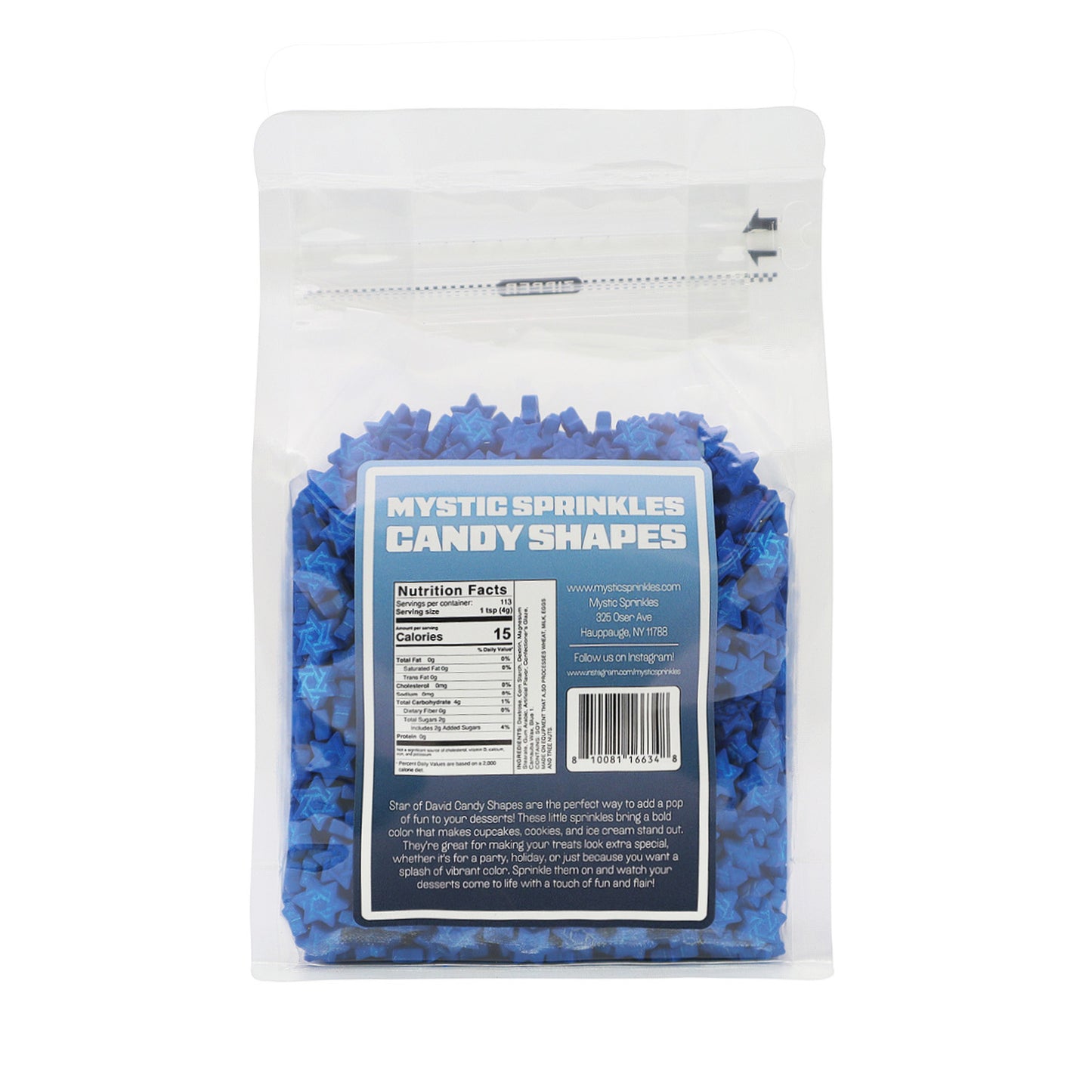 Candy Shapes Star of David 1.5oz