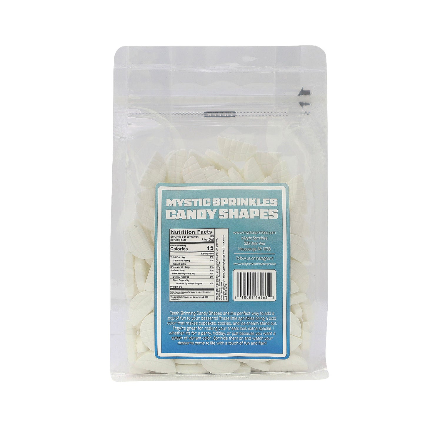 Candy Shapes Grinning Teeth 2oz