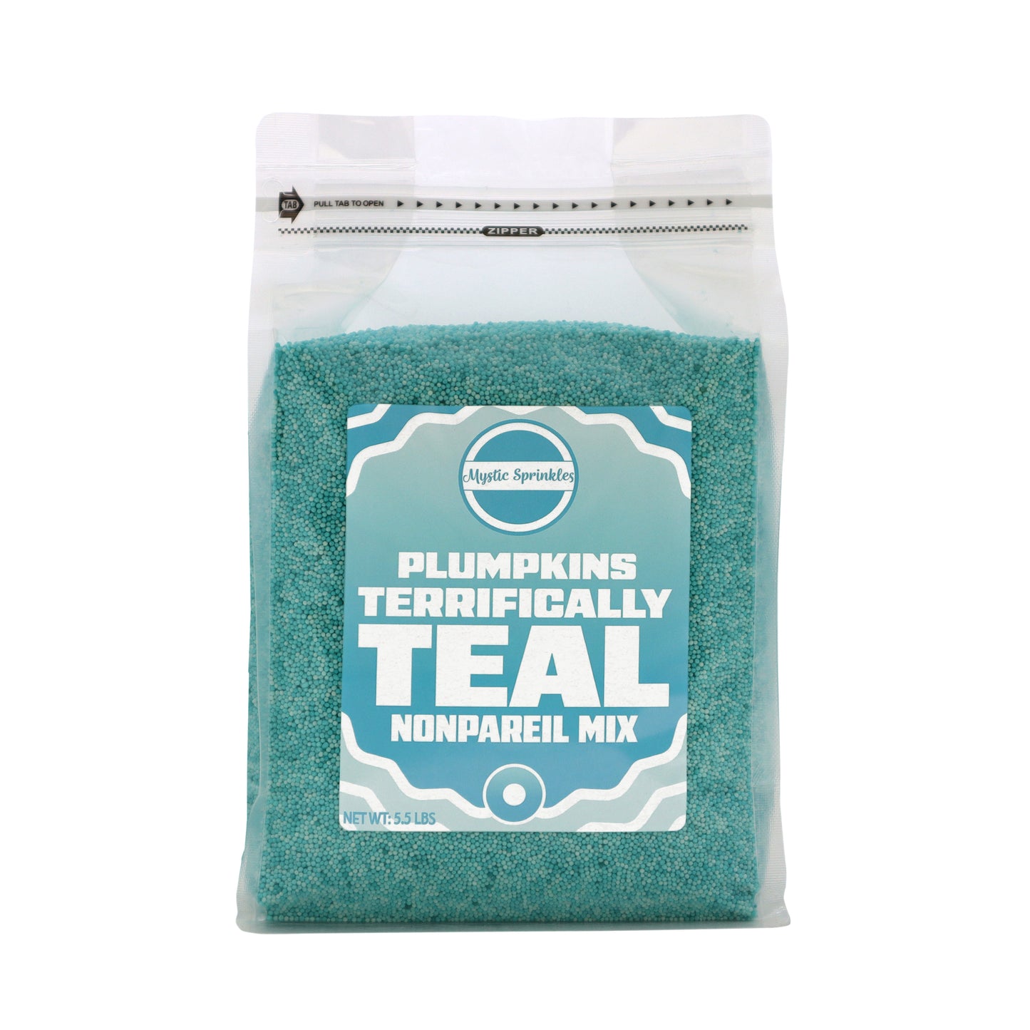 Plumpkins - Terrifically Teal Nonpareils 5.5lbs Bulk Bag