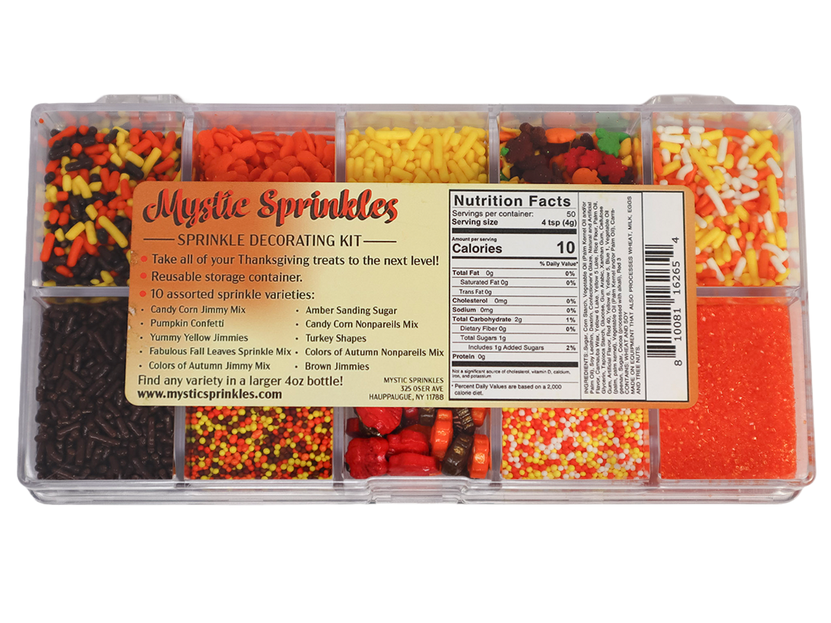 Thankful For Thanksgiving Sprinkle Decorating Kit 7.1oz