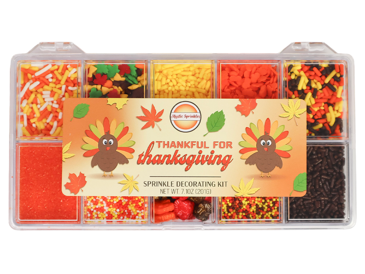 Thankful For Thanksgiving Sprinkle Decorating Kit 7.1oz