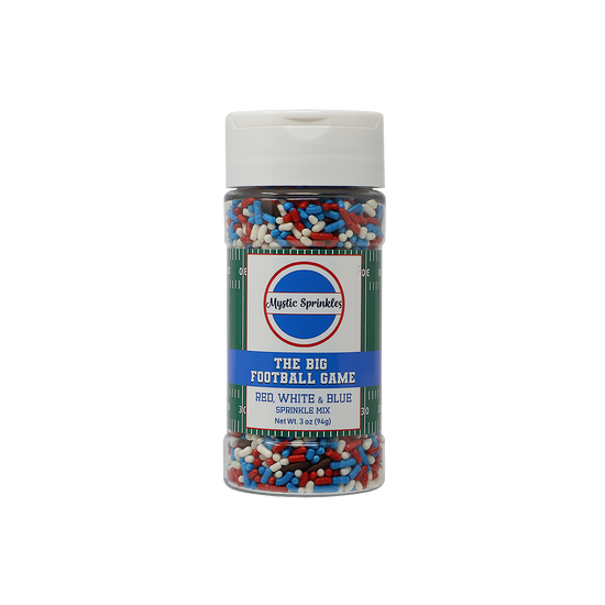 The Big Football Game - Red, White & Blue Sprinkle Mix 3oz