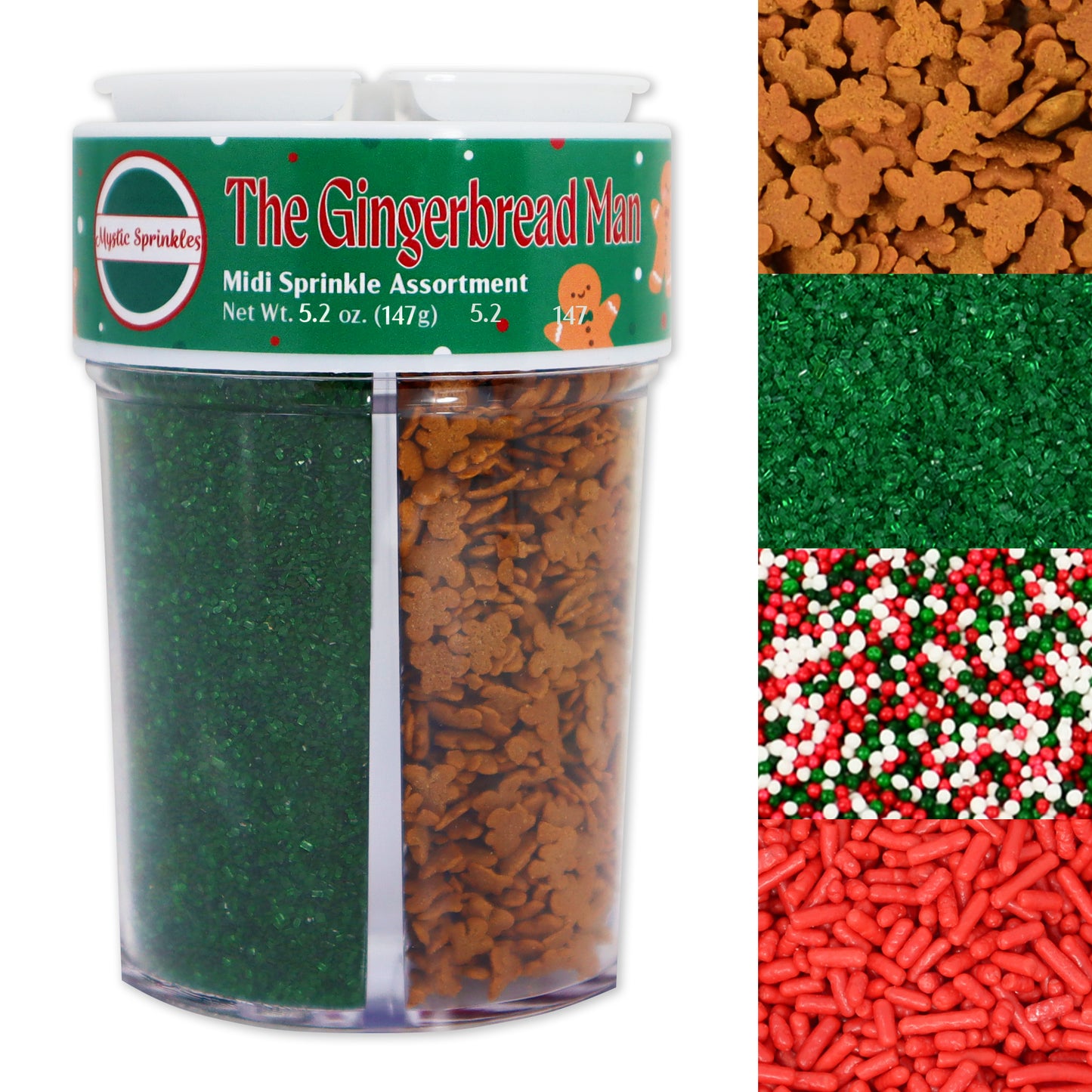 The Gingerbread Man Midi Sprinkle Assortment 5.2oz