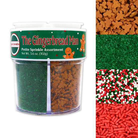 The Gingerbread Man Petite Sprinkle Assortment 3.6oz