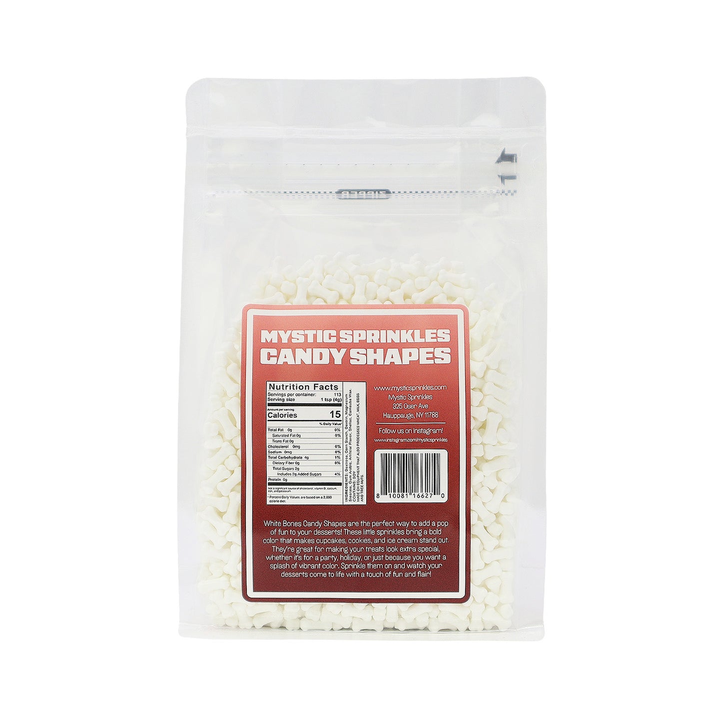 Candy Shapes White Bones