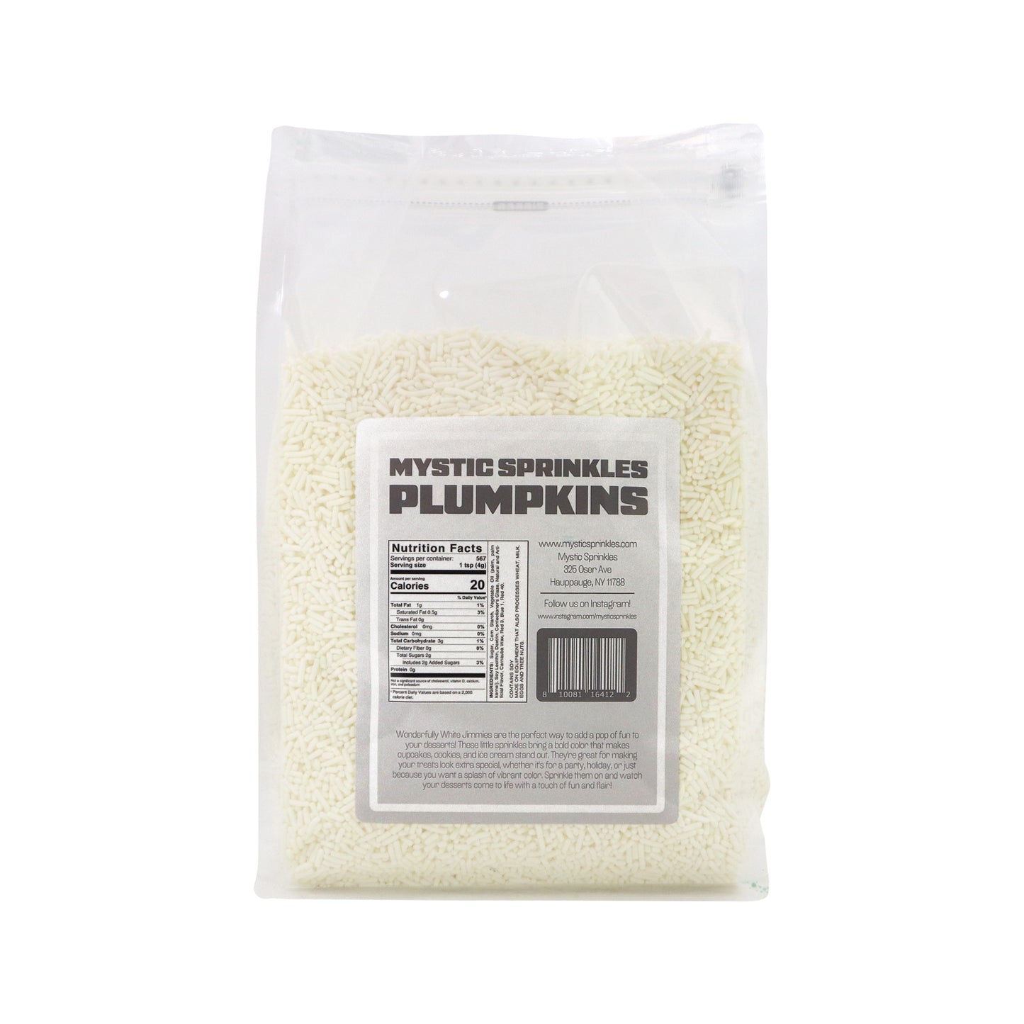 Plumpkins - Wonderfully White Jimmies 5lbs Bulk Bag