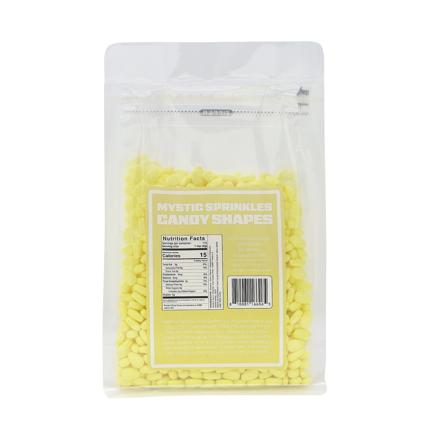 Candy Shapes Yellow Easter Eggs 2oz