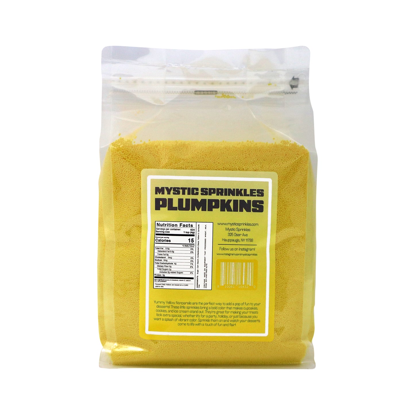 Plumpkins - Yummy Yellow Nonpareils 5.5lbs Bulk Bag
