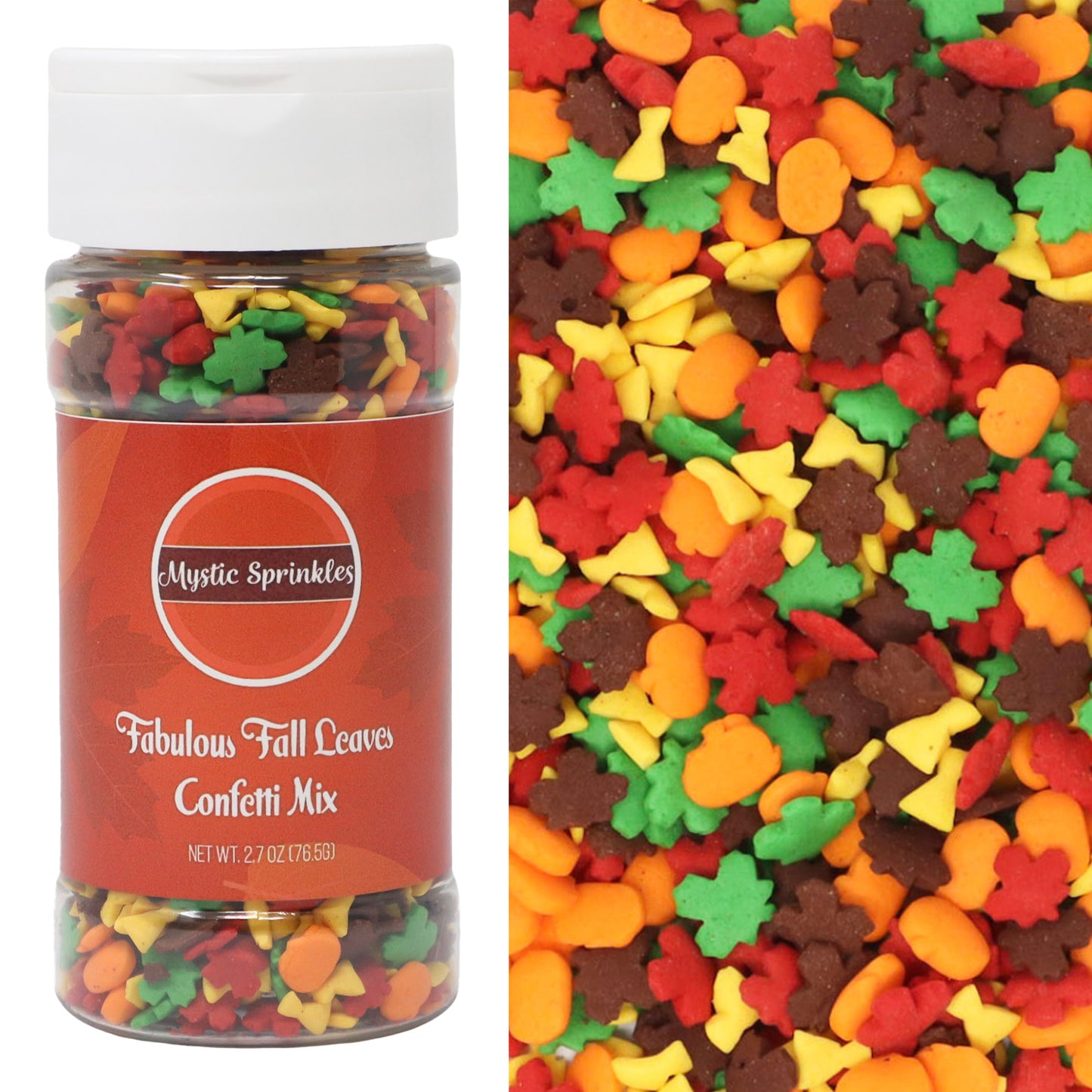 Fabulous Fall Leaves Confetti Mix 2.7oz Bottle