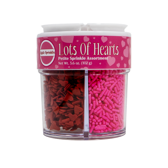 Load image into Gallery viewer, Lot&amp;#39;s of Hearts Petite Sprinkle Assortment 3.6oz
