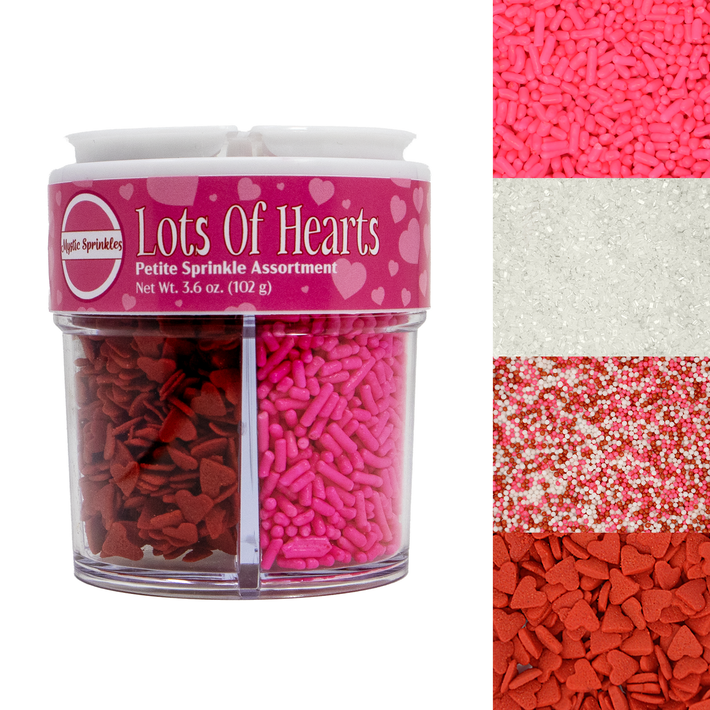Lot's of Hearts Petite Sprinkle Assortment 3.6oz
