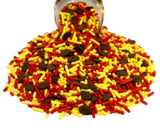 The Big Football Game - Red & Yellow Sprinkle Mix 3.3oz