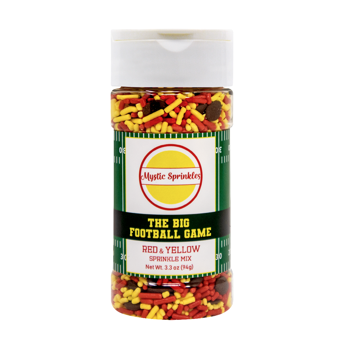 The Big Football Game - Red & Yellow Sprinkle Mix 3.3oz