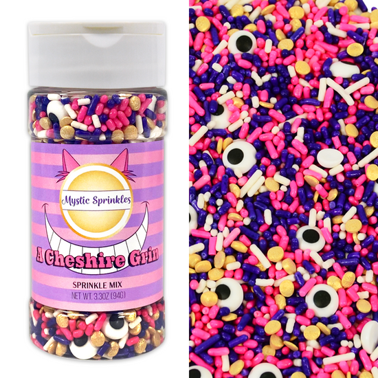 A Cheshire Grin Sprinkle Mix 3.3 Ounce Bottle